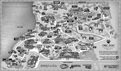 Oklahoma City Zoo map | Zoo map, Oklahoma city zoo, Okc map