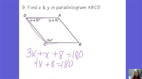 How Do You Find The Angle Of A Parallelogram