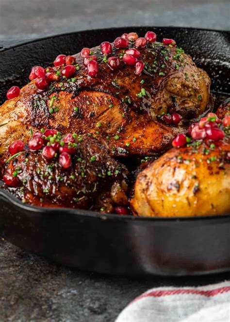 Pomegranate Chicken + Video | Silk Road Recipes