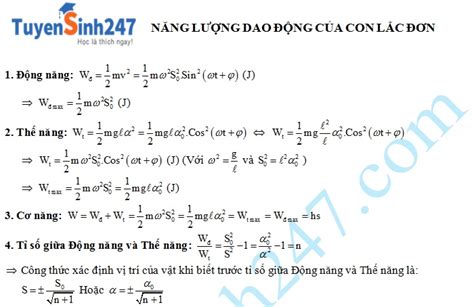 Năng lượng dao động của con lắc đơn - Hội Buôn Chuyện