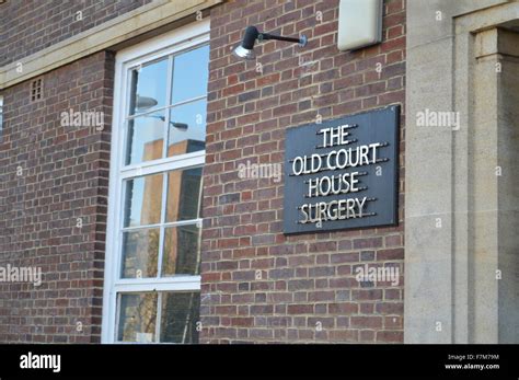 A full frame image of a brick building called The Old Court House Stock ...