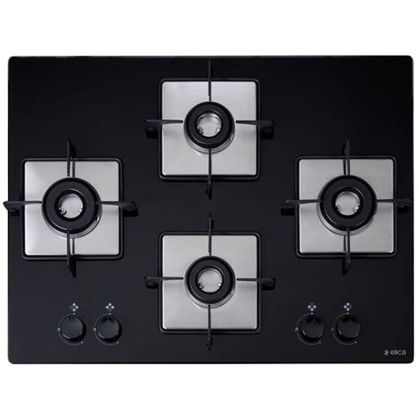 Elica Burner Glass Built-in Gas Hob (Mettalic Knobs, Pro MFC 4B 120 DX ...