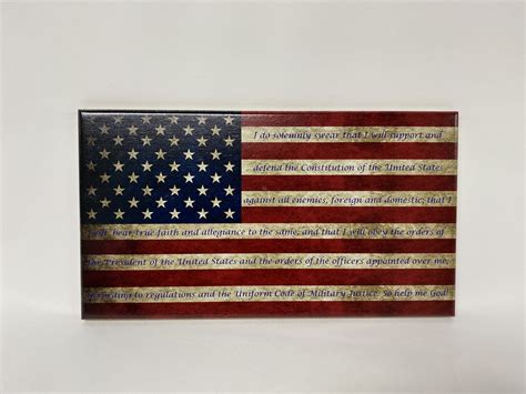 Oath of Enlistment with Distressed Flag - Recognitions - Home of Morgan ...