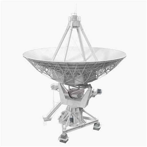 Big parabolic satellite dish 3D model - TurboSquid 1355646