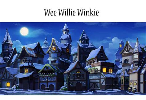 Wee Willie Winkie | Nursery Rhyme For Kids With Lyrics