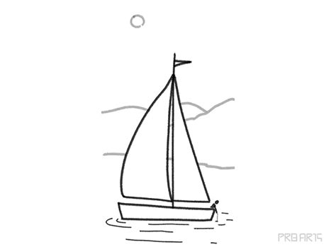 Easy Sailboat Drawing for Kids - PRB ARTS