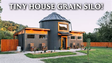 Unique Tiny House Grain Silo Conversion Full Tour! - YouTube