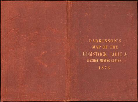 Map of the Comstock Lode and the Washoe Mining Claims in Storey and ...