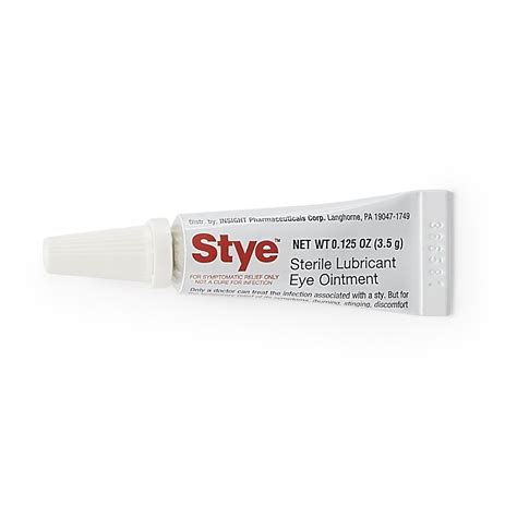 Stye Sterile Lubricant Eye Ointment, Ophthalmologist Tested, 0.125 oz ...