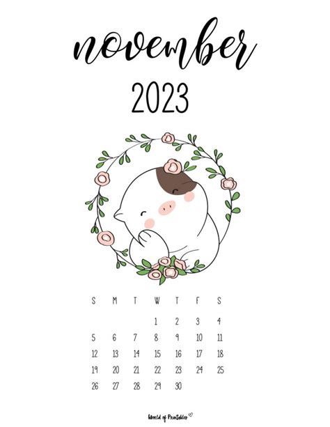 November 2023 Calendar Girly - Get Calendar 2023 Update