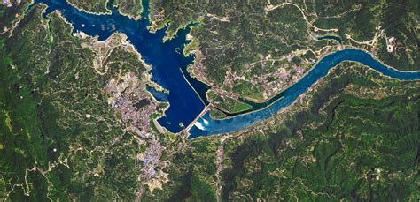 Three Gorges Dam Satellite View - Billye Sharleen