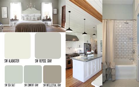 Farmhouse Paint Color Scheme, Premade Paint Palette, Sherwin Williams ...