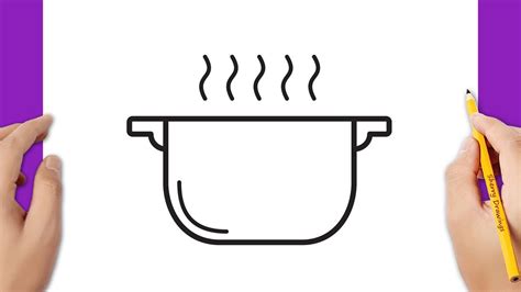 How To Draw A Cooking Pot Step By Step