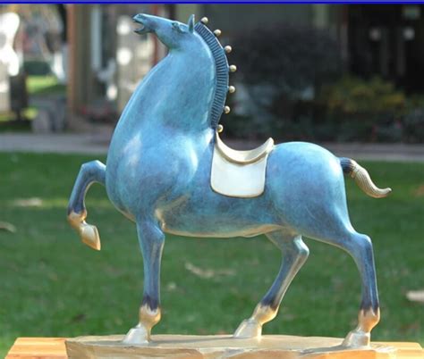 China Bronze Copper Home Art Decoration Abstract Horse Sculpture Statue ...