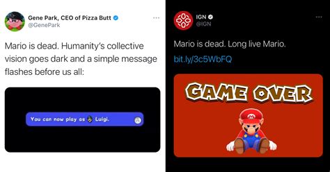 Twitter Laments The 'Death Of Mario' Through Memes - Memebase - Funny Memes