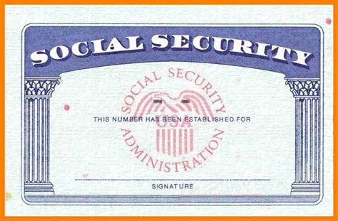 Blank Social Security Card Template – 11+ Professional Templates Ideas