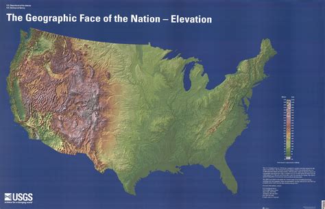 Elevation Map Of Usa | Living Room Design 2020