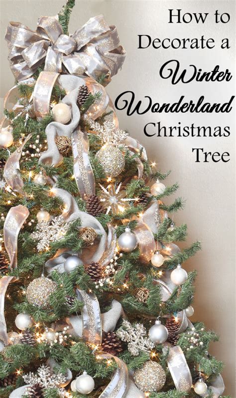 How to Decorate a Winter Wonderland Christmas Tree