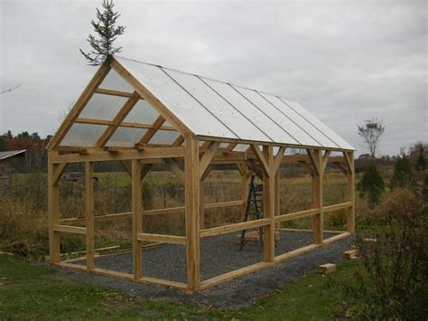 Pin by Rob Lemire on Alternate Structures | Timber frame greenhouse ...