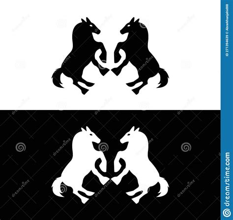 Jumping Horse Animal Vector Logo Design Stock Vector - Illustration of ...