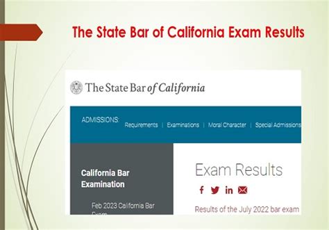 State Bar Of California Results February 2023 @www.calbar.ca.gov| BAR ...