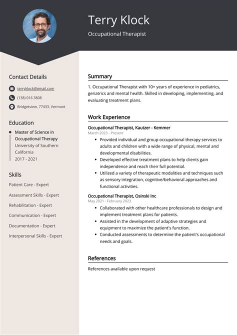 Occupational Therapist CV: Job Description, Sample & Guide