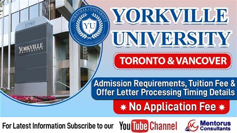 Yorkville University - Toronto & Vancouver - YouTube