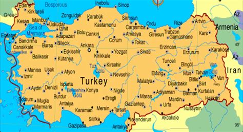 Turquia Mapa Turístico