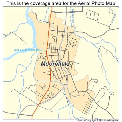 Aerial Photography Map of Moorefield, WV West Virginia