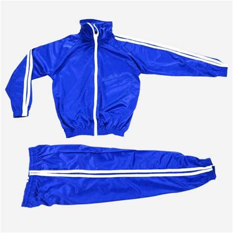 School Tracksuits Royal Blue White Stripes - Tekiria General Suppliers LTD