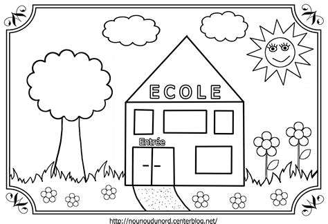 11 Authentique Dessin École Maternelle Collection | Coloriage rentrée ...