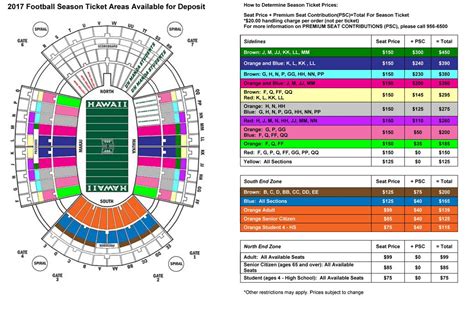 Aloha Stadium Seating Chart - Stadium Seating Chart