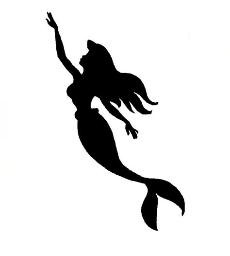 Mermaid Silhouette Clipart at GetDrawings | Free download