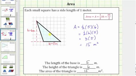 Determine the Area of an Obtuse Triangle on a Grid - YouTube