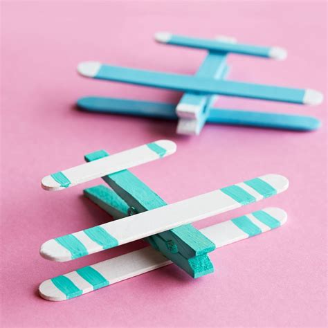 Kids' Craft Stick Airplanes