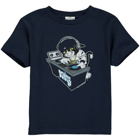 Toddler Tampa Bay Rays Navy DJ Kitty Distressed Mascot T-Shirt