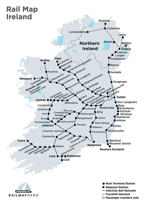 Northern Ireland By Train | Trains - Tickets - Routes | RAILWAYHERO