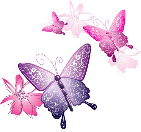 transparent background pink butterfly png - Clip Art Library