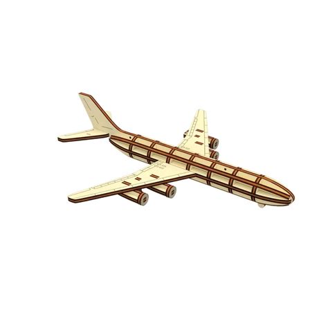 Airplane (3D puzzle) Light Plywood – Glowforge Shop