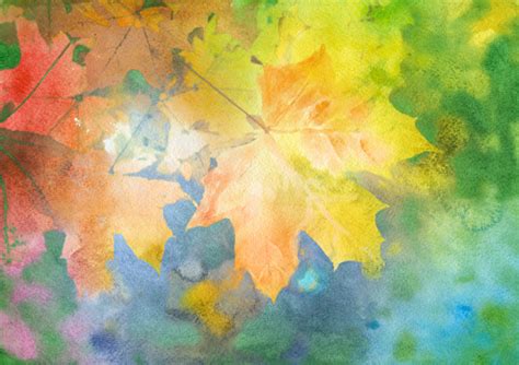 Watercolor Autumn Background Stock Illustration - Download Image Now ...