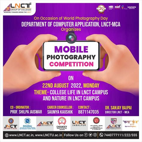 LNCT-MCA Is Going To Organize Mobile Photography Competition | LNCT Group