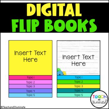 Interactive Digital Flipbook Templates Editable for Any Subject | TpT