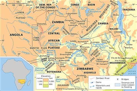 Zambezi River Map