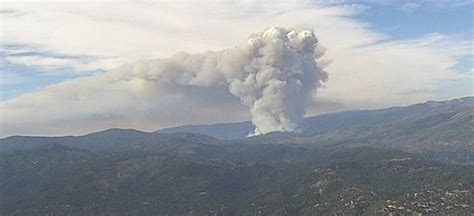 Washburn Fire, looking north from the Deadwood AlertWildfire camera at ...