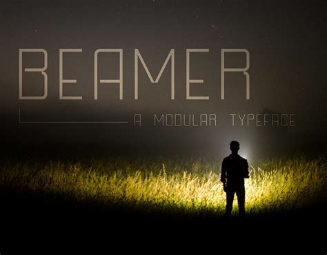 Beamer, a Modualr Typeface | Behance