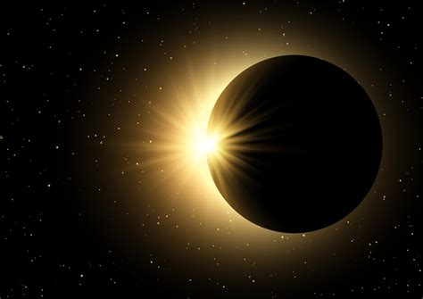 Space sky background with solar eclipse 679006 Vector Art at Vecteezy