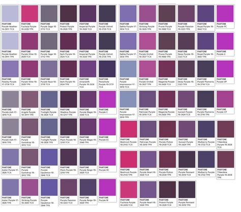 Purples | Pantone color chart, Purple paint colors, Paint color chart