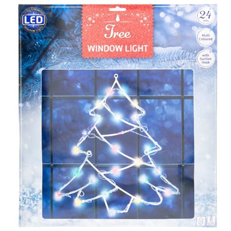 Christmas Tree LED Multi Coloured Indoor Window Light