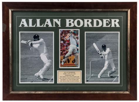 Allan Border Career Tribute Display - Sporting - Cricket - Memorabilia