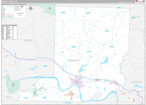 Conway County, AR Maps